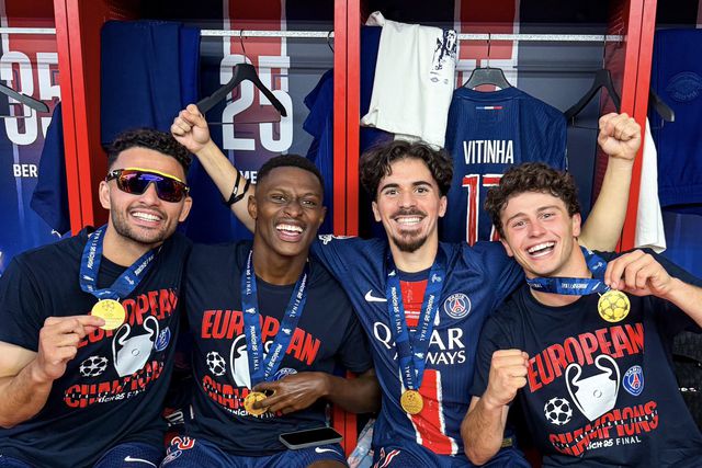 Quatro internacionais portugueses venceram a Champions League pelo PSG
