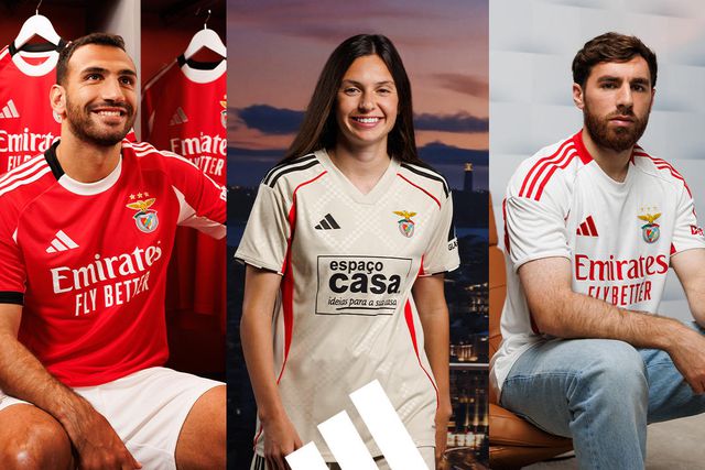 As novas camisolas do Benfica para 2025/26