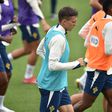 João Palhinha treinou com a Seleção Nacional na Cidade do Futebol