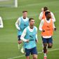 Cristiano Ronaldo a treinar com a Seleção na Cidade do Futebol