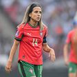 Dolores Silva a representar Portugal diante da Inglaterra na Liga das Nações