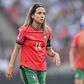 Dolores Silva a representar Portugal diante da Inglaterra na Liga das Nações