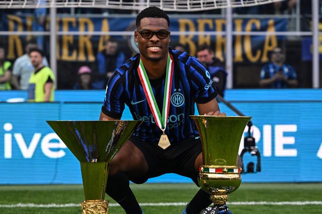 Denzel Dumfries, lateral-direito de 30 anos do Inter e internacional neerlandês