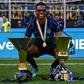 Denzel Dumfries, lateral-direito de 30 anos do Inter e internacional neerlandês