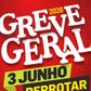 Greve geral agendada para esta quarta-feira