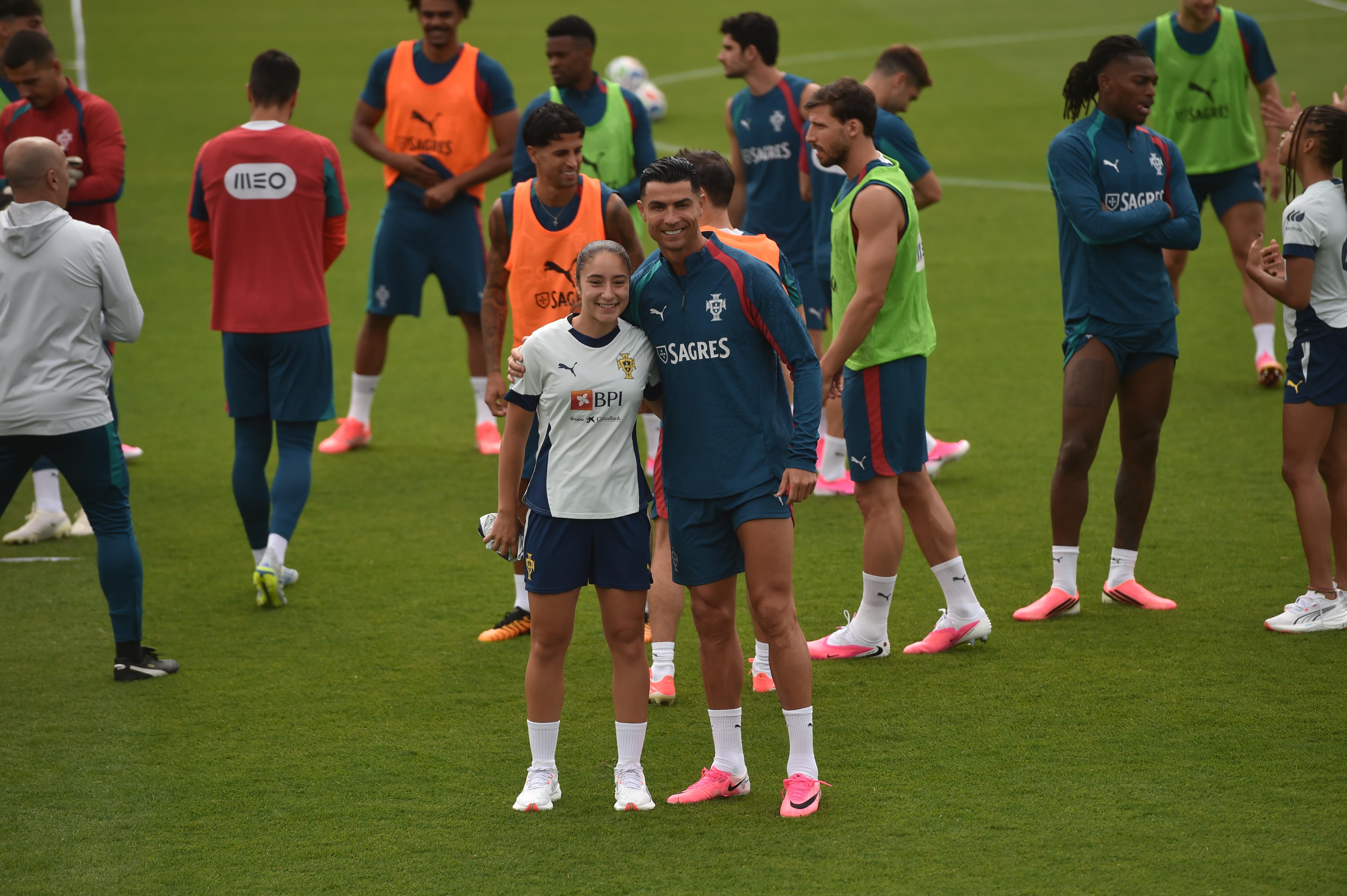 Nelly Rodrigues e Cristiano Ronaldo - Foto: Miguel Nunes