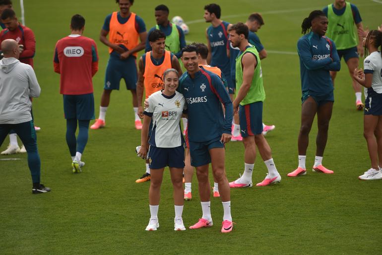Nelly Rodrigues e Cristiano Ronaldo - Foto: Miguel Nunes