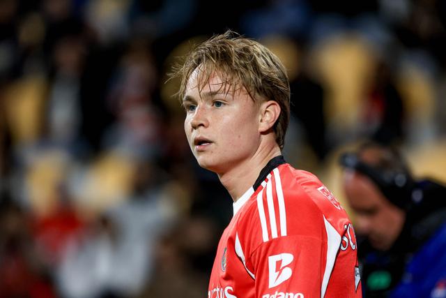 Andreas Schjelderup, extremo do Benfica (foto: Imago)