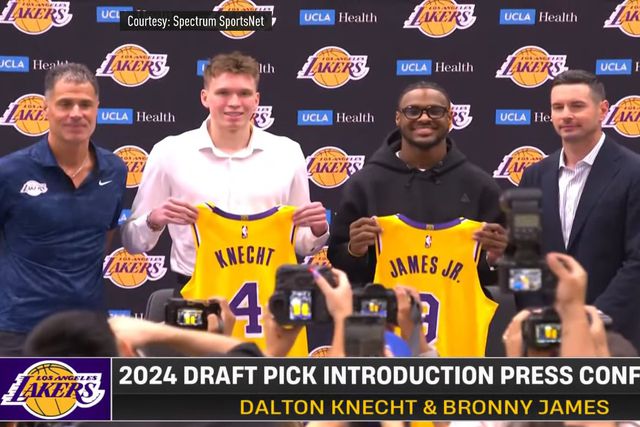 Bronny, filho de LeBron James, já é um ‘Laker’