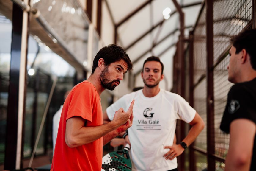 Tática debatida no torneio A BOLA Padel Corporate League