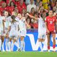 Jogadoras norueguesas a celebrarem o segundo golo frente à Suíça no Euro 2025