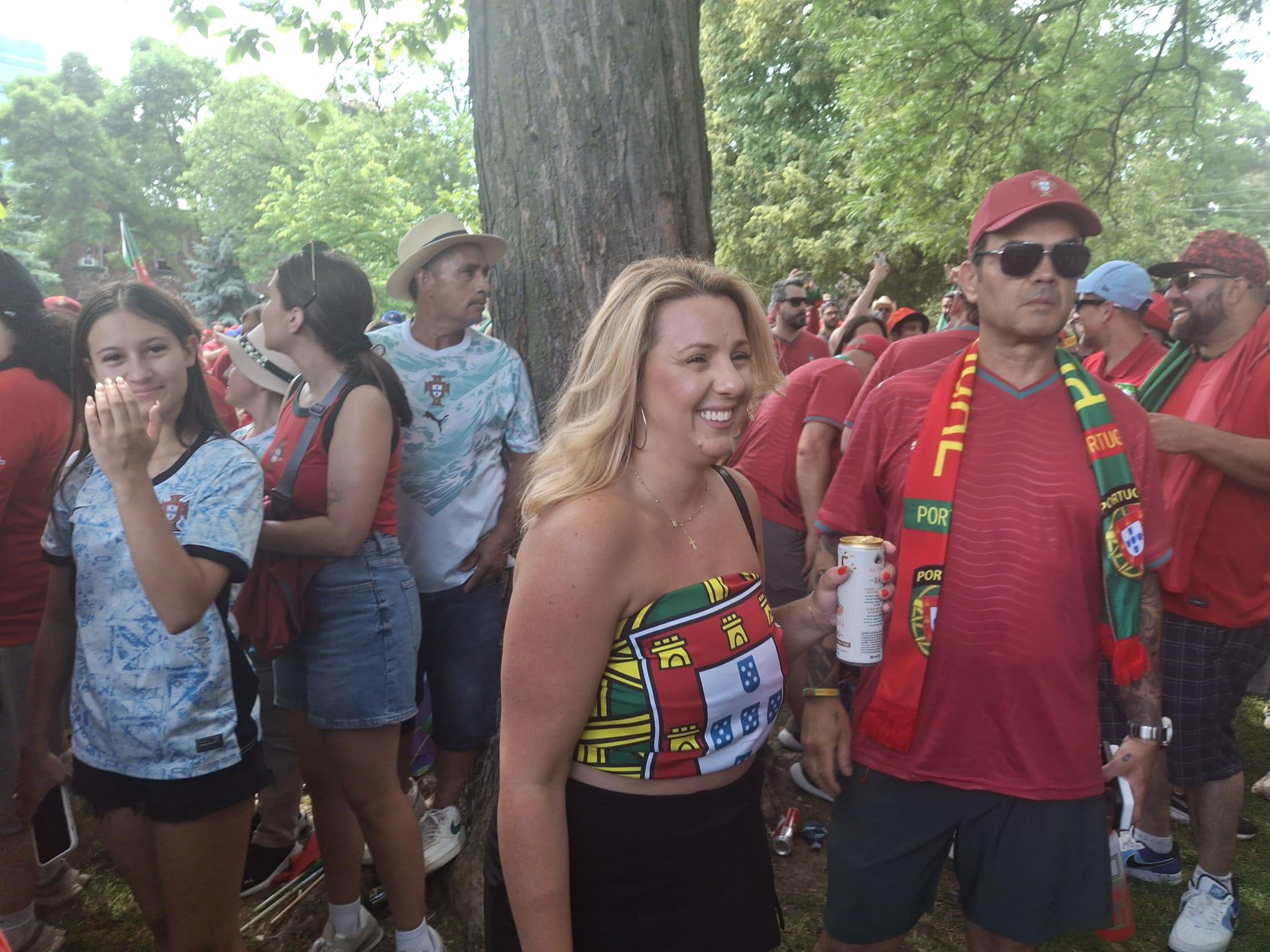 Adeptos de Portugal em Toronto (Foto: João Pimpim)