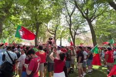 Ambiente a escaldar a quatro horas antes do Portugal-Croácia!