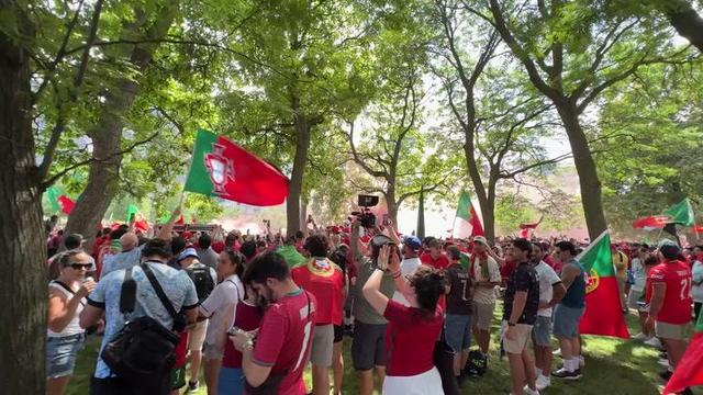 Ambiente a escaldar a quatro horas antes do Portugal-Croácia!