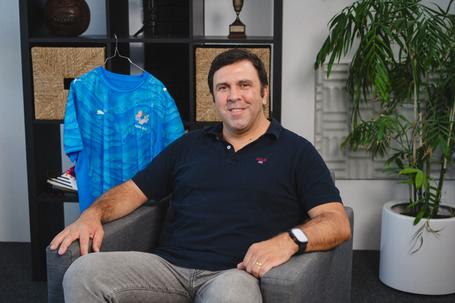 Rodrigo Magalhães visitou A BOLA, nas Torres de Lisboa — Foto: IMAGO