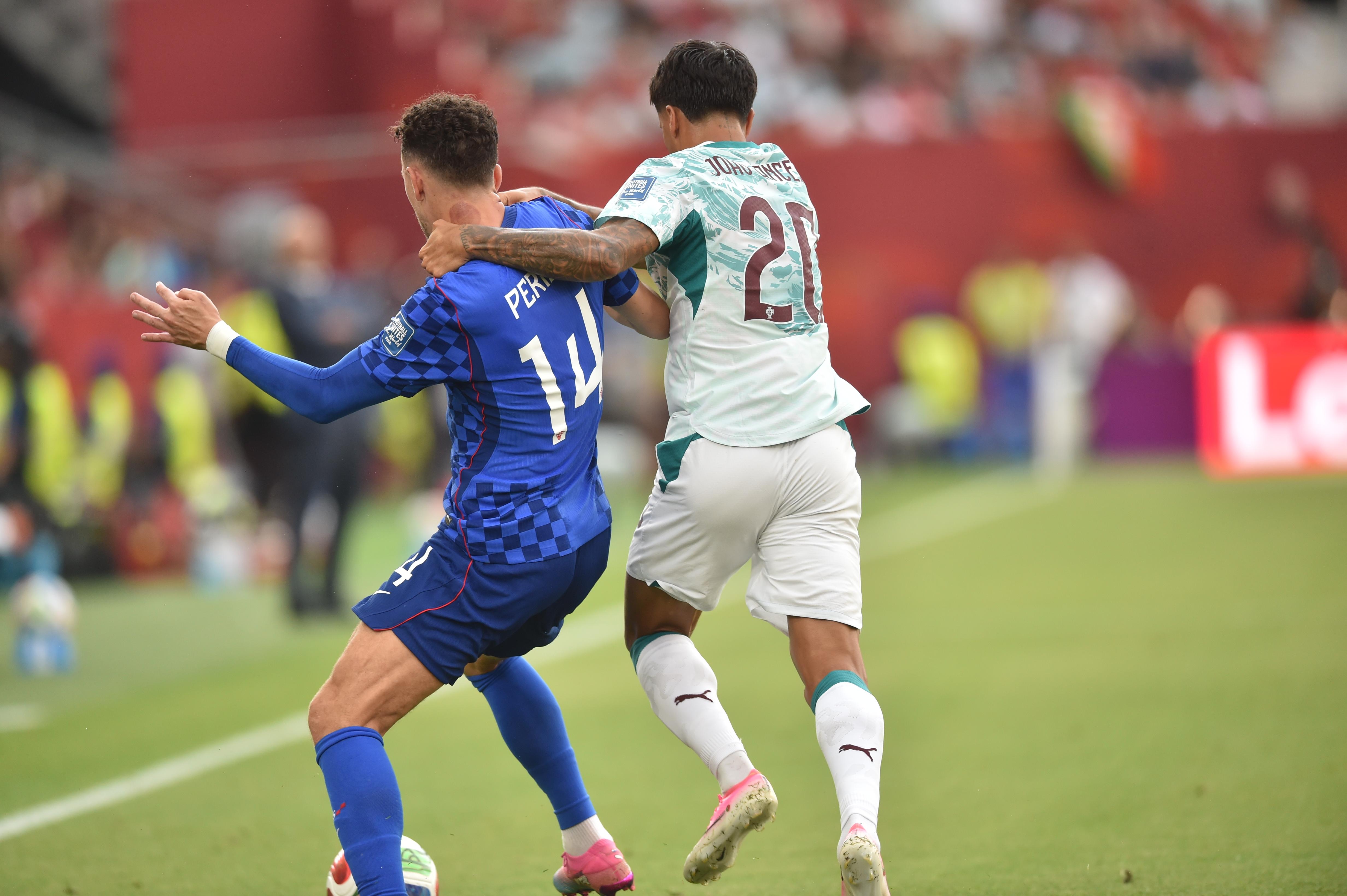 Perisic e Cancelo - Foto: Miguel Nunes
