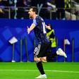 Messi a celebrar golo pela Argentina
