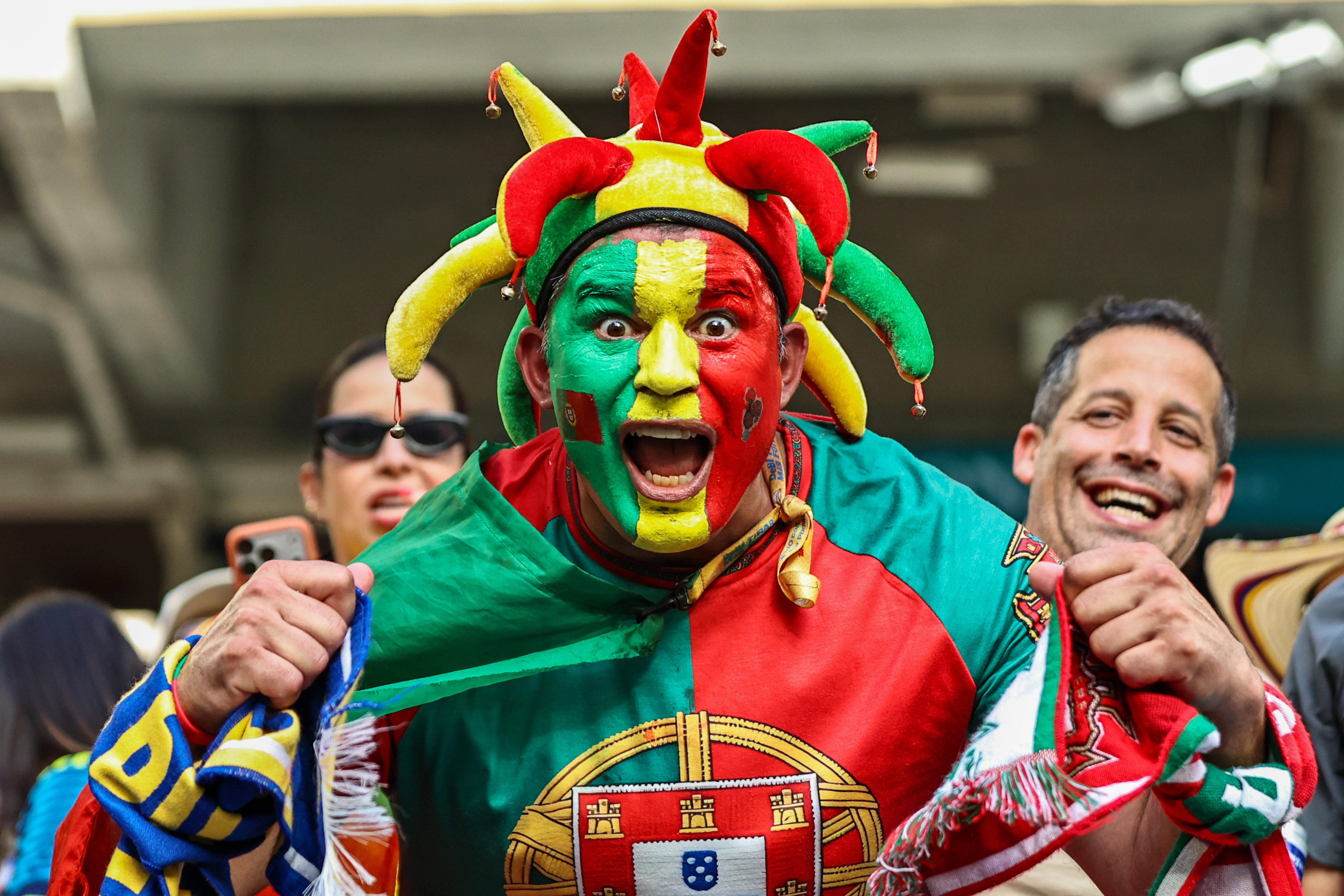 Os adeptos portugueses têm acompanhado de perto a campanha portuguesa no Campeonato do Mundo das Américas — Foto: IMAGO
