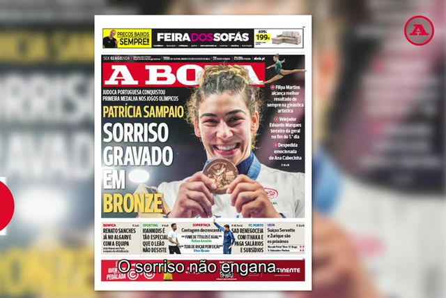 A BOLA em 59 segundos: a primeira medalha lusa em Paris 2024 e muito mais