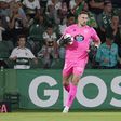 Helton Leite, ex-Boavista e Benfica, em ação durante jogo do Deportivo La Corunha
