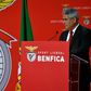 Luís Filipe Vieira no dia em que foi eleito pela última vez presidente do Benfica, a 28/10/2020