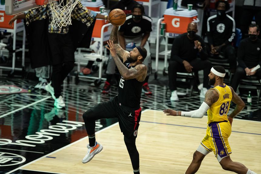 DeMarcus Cousins aqui ao serviço dos Clippers, que representou em 2021