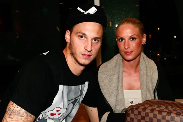 Marko Arnautovic e a mulher Sara
