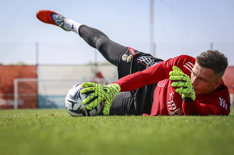 Ivanovic aterra na Luz! Treino explosivo