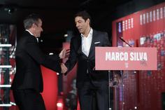 Rui Costa com Marco Silva