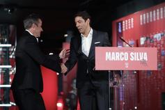 Rui Costa com Marco Silva