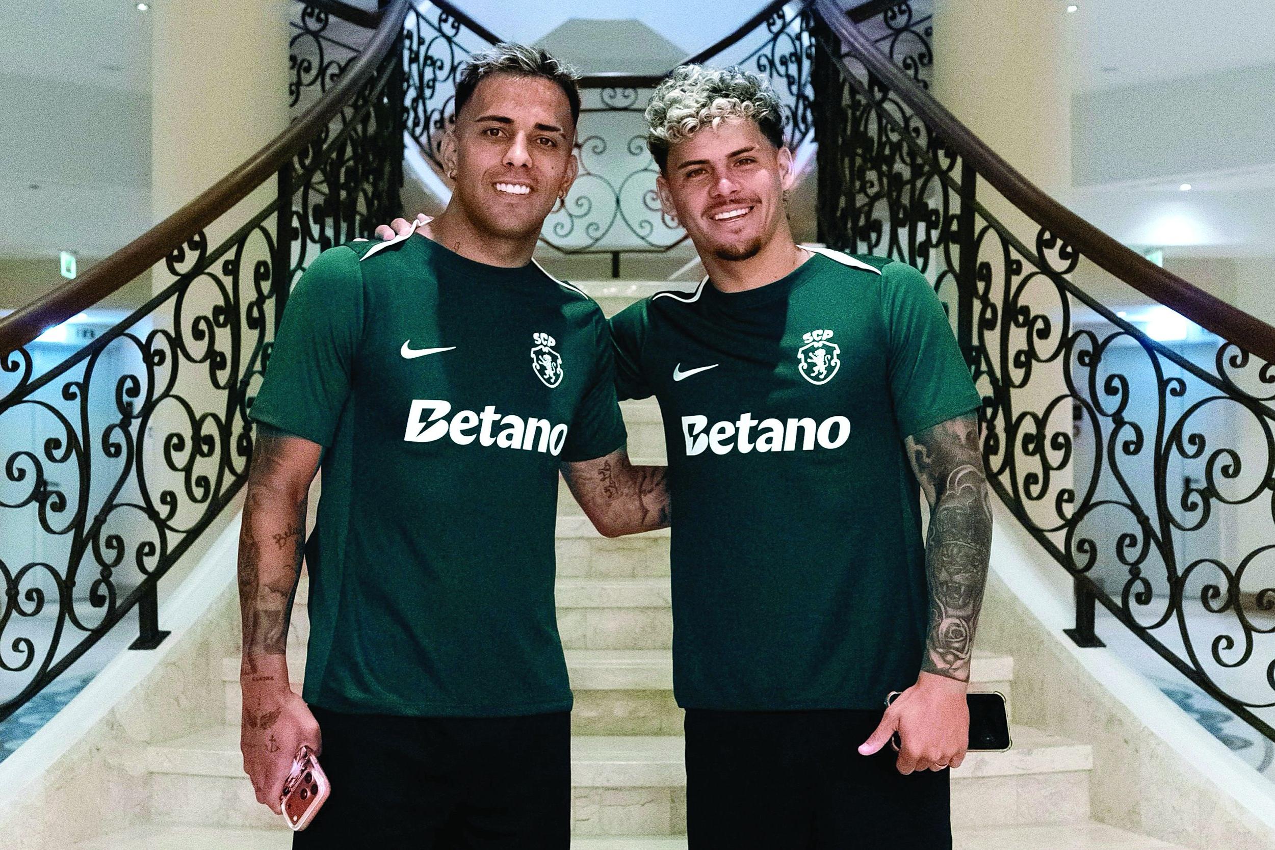 Rodrigo Zalazar e Maxi Araújo: dupla uruguaia do Sporting - Foto: Sporting CP