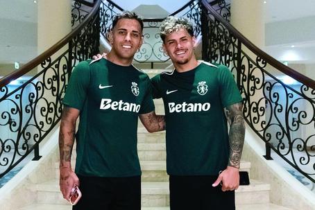 Rodrigo Zalazar e Maxi Araújo: dupla uruguaia do Sporting - Foto: Sporting CP