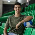 Rafael Pinto, 19 anos, começou a jogar voleibol no Esmoriz. Foto Sporting