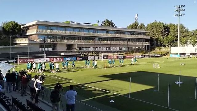 O treino da Seleção Portuguesa na Cidade Do Futebol