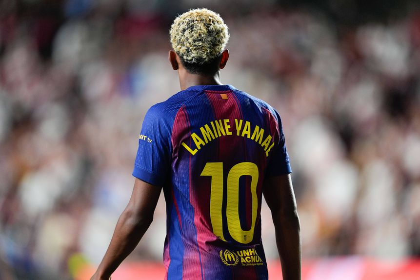 Lamine Yamal, número 10 do Barcelona