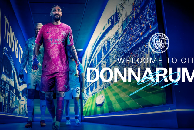 Donnarumma ruma à Premier League. Foto Manchester City