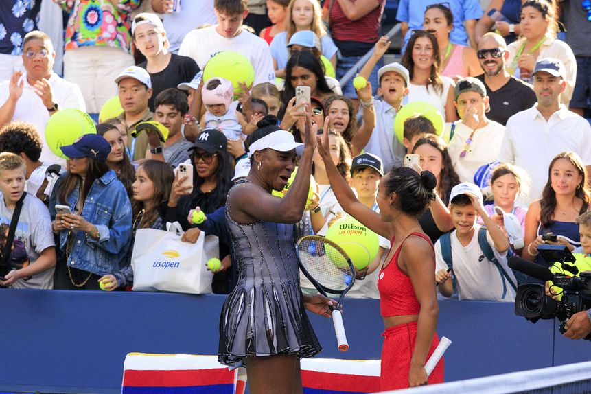 Venus Williams e Leylah Fernandez