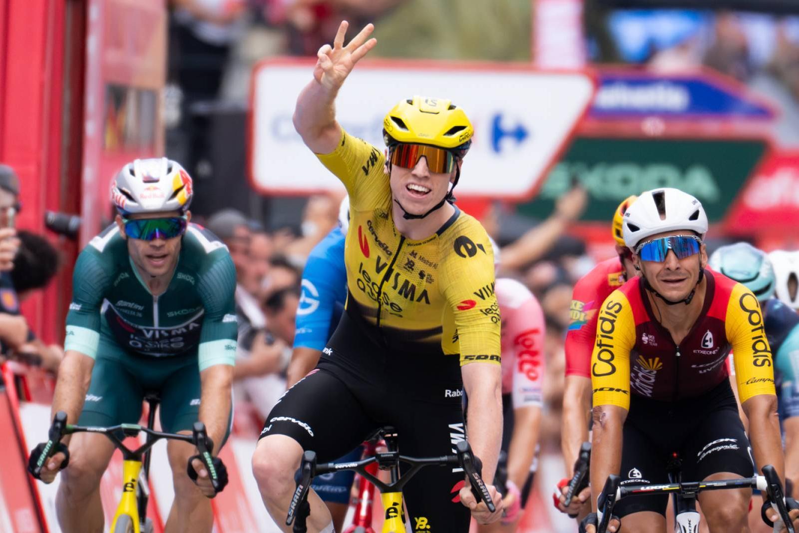Matthew Brennan já vai em três vitória na Vuelta 2026 (foto LaVuelta)