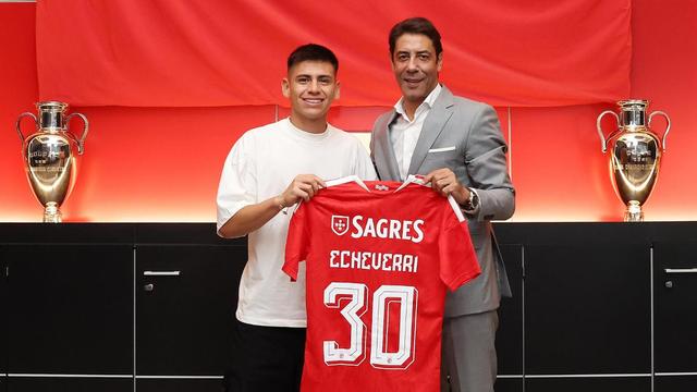Echeverri e Rui Costa - SL Benfica