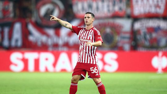 Podence bisa na vitória do Olympiakos