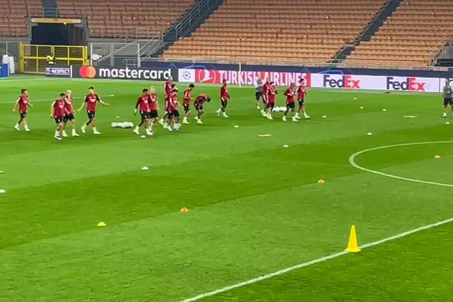 Treino do Benfica em Itália 1