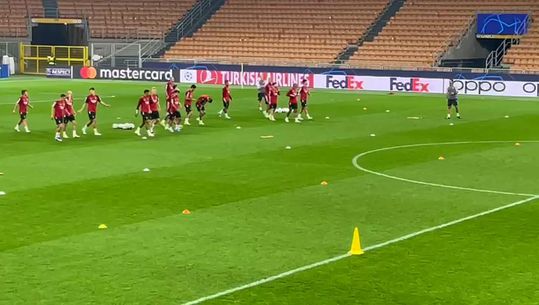 Treino do Benfica em Itália 1