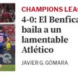 Do «baile» ao verso de Pessoa: a goleada do Benfica ao At. Madrid na imprensa espanhola