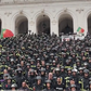 Bombeiros em confrontos com a PSP na escadaria da Assembleia da República