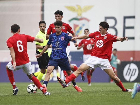 Youth League: Benfica desperdiça vantagem e empata frente ao Atlético Madrid