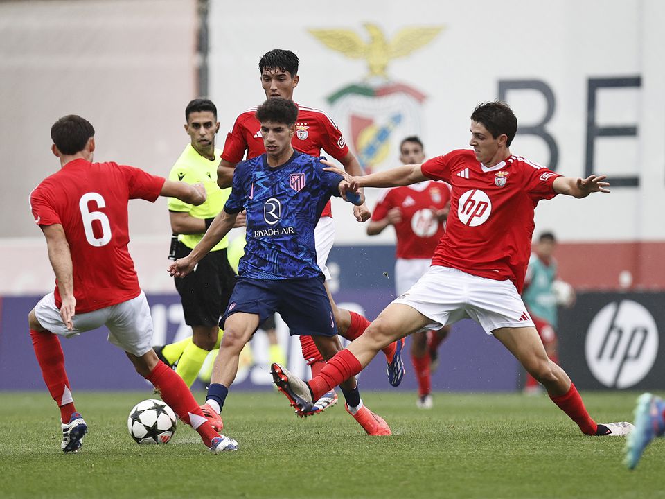 Youth League: Benfica desperdiça vantagem e empata frente ao Atlético Madrid