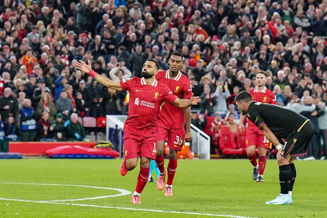 Noite mágica de Salah em nova vitória europeia do Liverpool