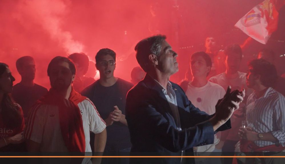 Noronha Lopes numa iniciativa de campanha em Lisboa