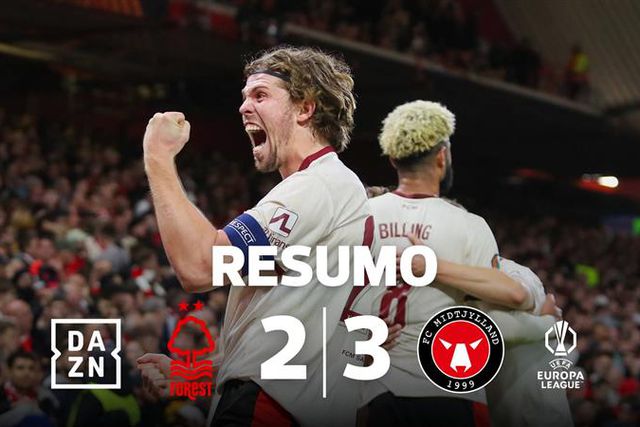 Nottingham Forest surpreendido em casa pelo Midtjylland (resumo)