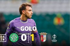 SC Braga na frente: mas que golaço de Ricardo Horta em Glasgow